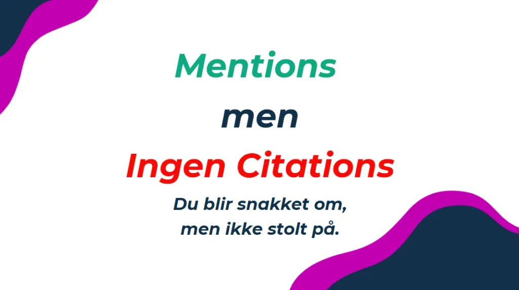 mentions tilstede, men ikke citations